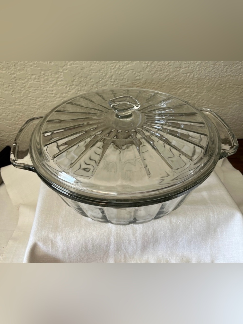 Anchor Hocking 2 Qt Glass Covered Casserole Dish w/ Lid | USA Vintage Bakeware